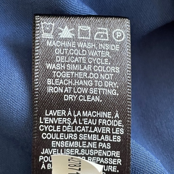 NWT RW&Co women blue long sleeve romper jumpsuit size XL - Picture 15 of 15